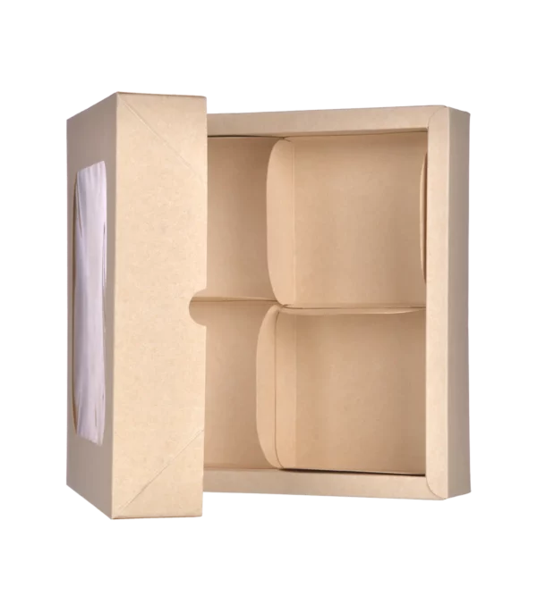 jabeha kraft cookie box with 4 dividers 18×18×5 b