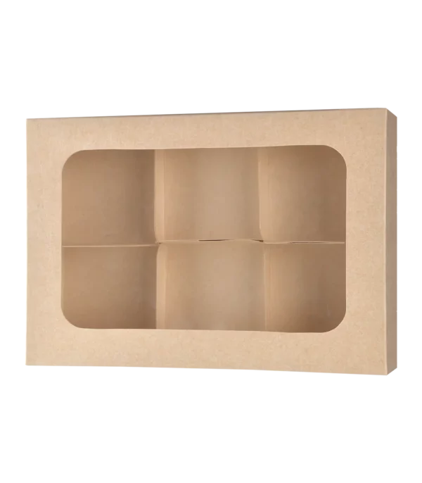 jabeha kraft cookie boxes with 6 dividers 27×18×5