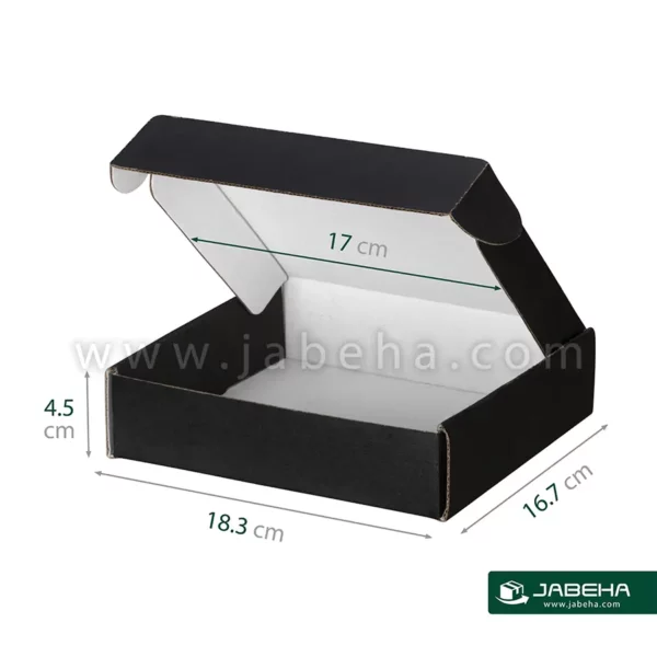 Jabeha black mailer box 17×16×4.5 b